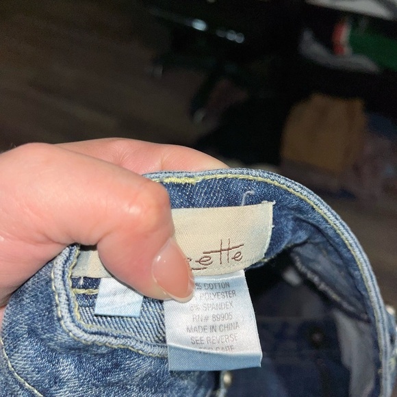 Suzelle Women's Flare & Wide Leg Jeans - Blue - Picture 6 of 7